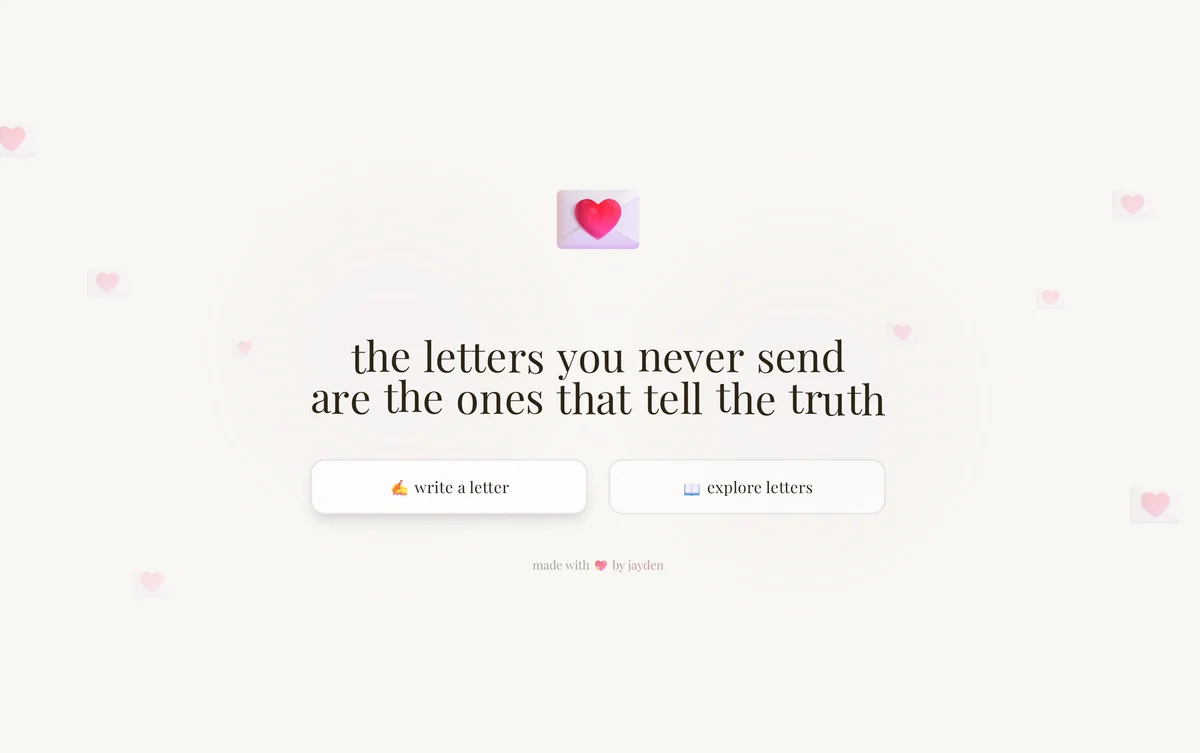 Letter's I Can't Send